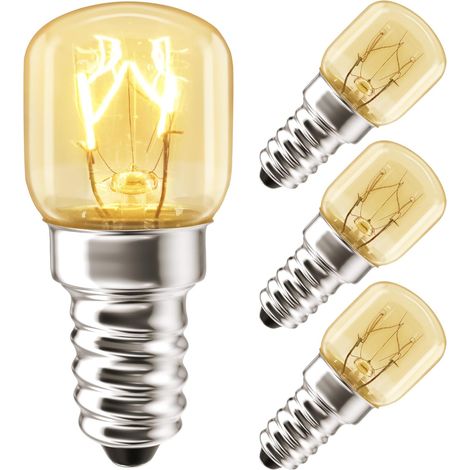 25w E14 350 Grad Ofenlampe, Warmweiß 2700k Glühlampe, 230v, Dimmbar, Für Kühlschrank, Backofen, Mikrowelle, Kühl- Und Gefrierschrank (4 Stück)