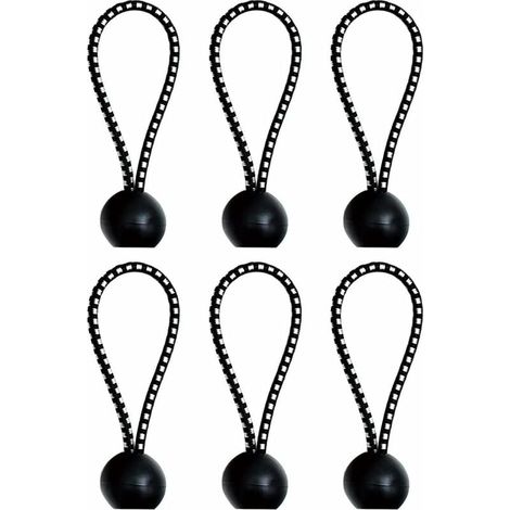 6-teiliges Elastisches Bungee-seil Für Planen, Tragbarer Und Strapazierfähiger Elastischer Haken Für Banner, Planen, Pavillons, Zelte, Ideal Zum Campen Und Bootfahren