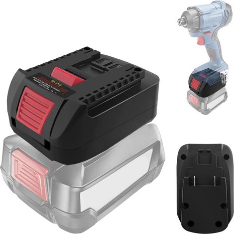 Akkuadapter Bosc18b Für Bosch 18v-werkzeuge – Kompatibel Mit Pba- Und Gba-akkus – Einfache Installation – Tiefentladeschutz
