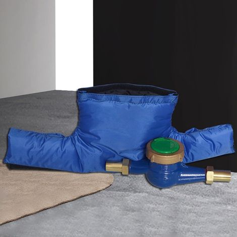 Isolierte Wasserzählerabdeckung, Frostschutzventilabdeckung, Druckbegrenzungsventilabdeckung, Schutz Vor Schnee Und Sonne, Frostschutz, 53 X 20 Cm, 1 Wasserdichte Seite