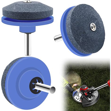 Rasenmäher Messerschärfer, 3 Stück Rasenmäher Schärfer, Rasenmähermesser Schleifen Gartengeräte, Universal Rasenmäher Klinge Schleifen Für Meisten Elektrische Handbohrmaschine