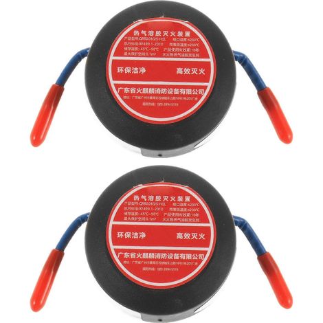 2er-pack Automatische Aerosol-feuerlöscher Für Fahrzeuge – 10 G Runde Klebe-feuerlöscher Für Auto, Motorraum, Garage Oder Büro