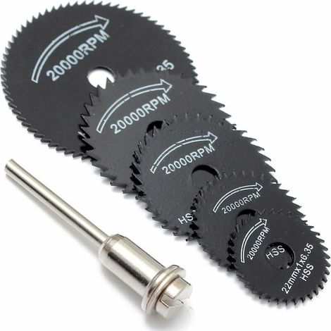Set Mit 6 Kreissägeblättern Für Dremel-werkzeuge, Zum Schneiden Von Holz Und Metall