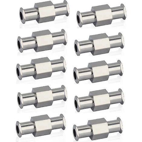 10 Doppelt Abgedichtete Luer-lock-spritzenadapter Aus Metall Für Pneumatische Anwendungen