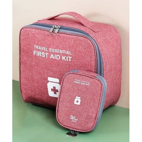 Leerer Erste-hilfe-kasten, Reiseapotheke, Tragbare Erste-hilfe-aufbewahrungsboxen Für Zuhause, Reisen, Camping (rot)