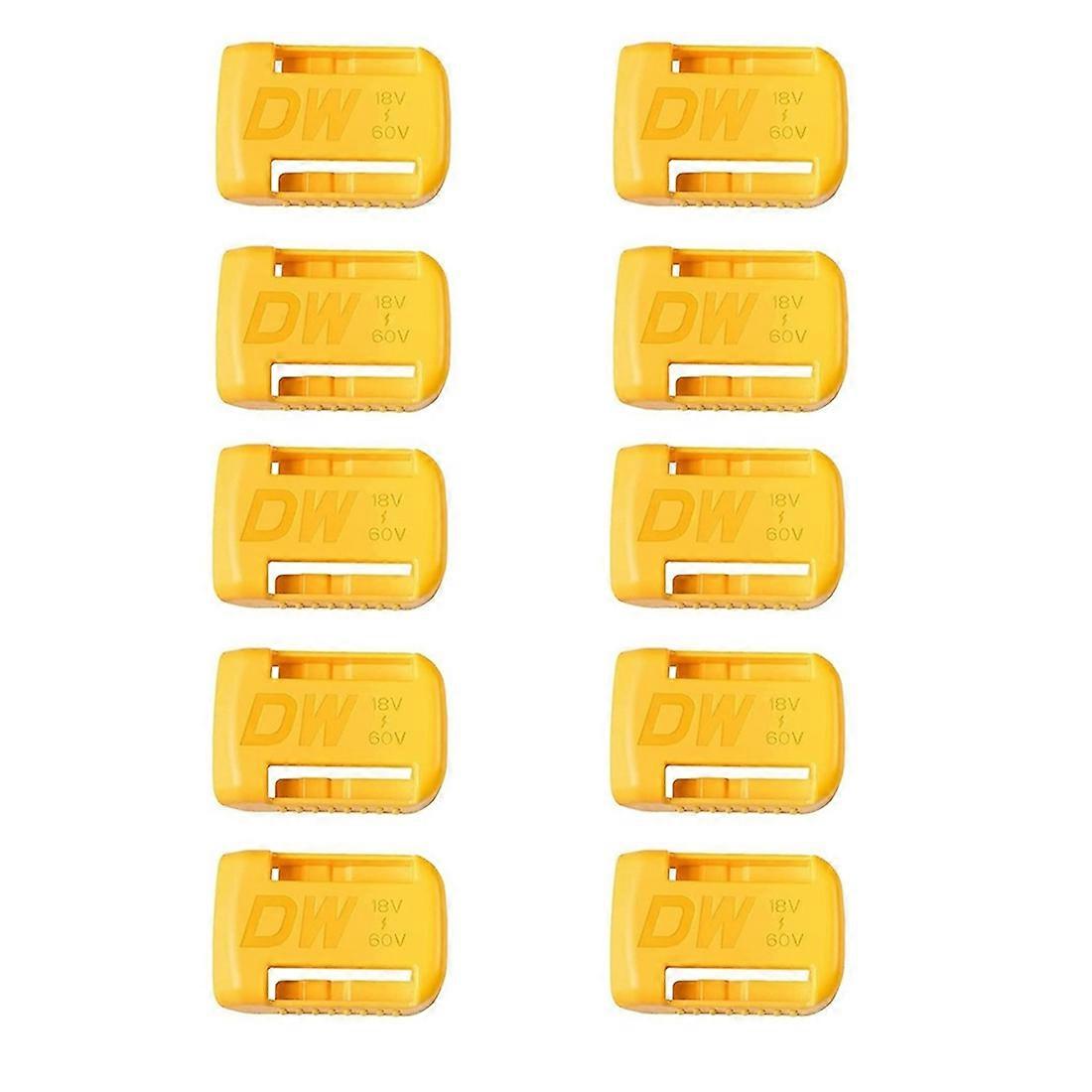 Packung Mit 10 Batteriehaltern Für Dewalt 18v/20v Werkzeuge, Wandhalterung Für 18v-60v Batterien.