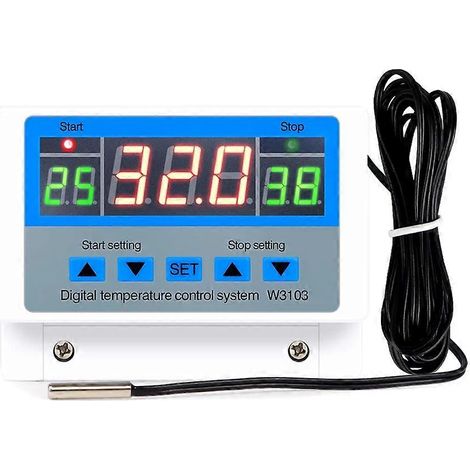 Digitaler Temperaturregler 220 V, Max. 5000 W, Digitalthermostat 30 A, -19 Bis 99 °c, Temperaturregler Xh-w3103