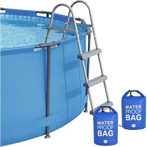 Universelle Poolleiter Mit Beschwerter Stufe (20 L). Schnelles Und Einfaches Befüllen Mit Sand. Wasserdichter 250d-pvc-beutel.