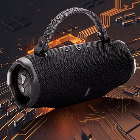 Der Neue Charge 6 Shockwave 6 Bluetooth-lautsprecher Ist Ein Tragbarer Outdoor-lautsprecher Mit Subwoofer.