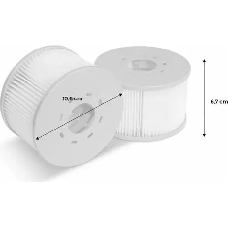 [kk] Packung Mit 12 Filtern Für Mspa-whirlpools, Ø 106 Cm – 12 Ersatzfilterkartuschen Für Mspa-whirlpools. 12 Stück.