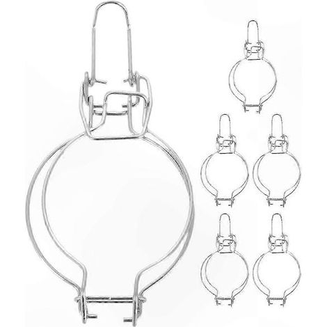 Set Mit 6 Clips Für Glasbehälter, Verschlusszubehör Für Weite Öffnungen, Metallverschlüsse Für Lebensmittelbehälter