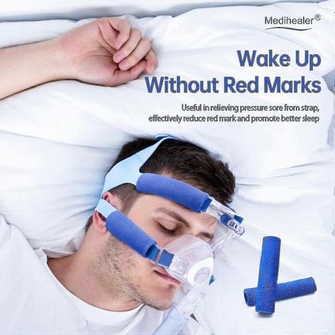 Packung Mit 8 Cpap-gurtpolstern, Universell Und Wiederverwendbar, Weiche Fleecepolster, Reduzieren Rötungen Und Hautirritationen.