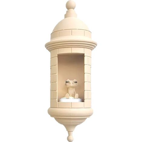 3d-gedruckte Wandlampe Im Puertoricanischen Garita-coqui-stil – Wandlampe In Wüstenfarben