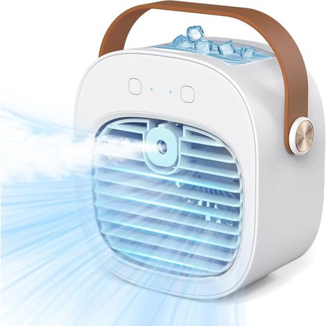 Mini-tragbare, Wiederaufladbare Klimaanlage, Ausgestattet Mit Einem 5200-mah-akku
