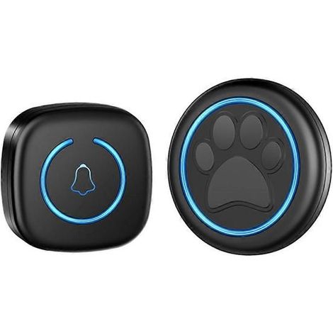 Kabellose Türklingel Für Katzen Und Hunde, 300 M Reichweite, 60 Melodien, Hohe Lautstärke, Wasserdicht, Training Für Smart Home.