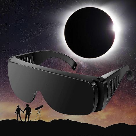 Hochwertige Sonnenfinsternisbrille, Aas-2024-zertifiziert, Hd-folie, Klares Sonnenbild
