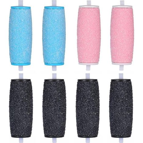 Packung Mit 8 Extra Großen Ersatzwalzen Für Scholl Velvet Smooth Elektroschleiferköpfe.