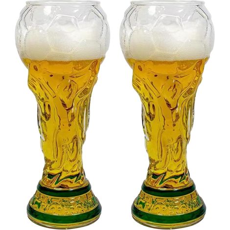 Wm-biergläser 2026 (2er-set) – 500 Ml – Robustes Glas – Stilvolles Geschenk Für Männer, Väter, Zum Vatertag, Geburtstag Oder Spieltag