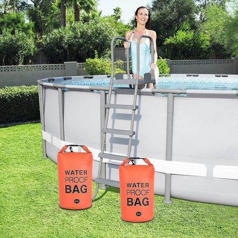 Easy S Poolleiter Und Tritthocker, Wasserdichte Tasche Aus 250d Pvc, Reißfest, Kompatibel Mit Aufstell- Und Einbaupools.