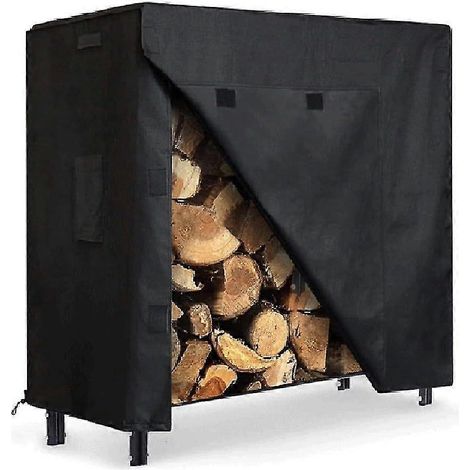 120 Cm Langes Brennholzregal Mit Deckel, Wasserdicht, Für Den Außenbereich Geeignet, Robust Und Langlebig, Ideal Zur Aufbewahrung Von Kamin- Oder Terrassenholz. Stahlrohr.