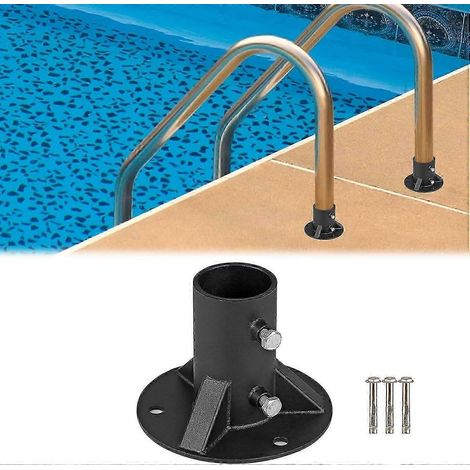 Edelstahl-pooltreppenstütze, Flanschmontagesatz Für Poolsicherheitszubehör P20250110344