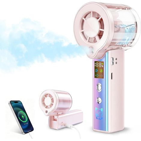 Tragbarer Ventilator (rosa)