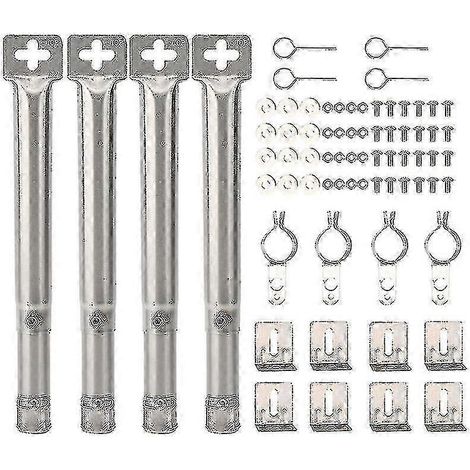 Set Mit 4 Universellen, Verstellbaren, Geraden Edelstahl-rohrbrennern Für Zekai-gasgrills