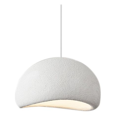 Kronleuchter Im Wabi-sabi-stil - Typ A - Strukturiertes Weiß - 30 Cm - Bitte Beachten Sie, Dass Die Glühbirne Nicht Im Lieferumfang Enthalten Ist.