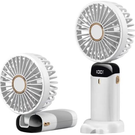 Tragbarer Usb-ventilator, Wiederaufladbar – Weiß