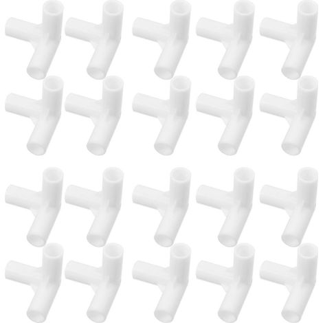 Packung Mit 20 Schuhregalverbindern: Modulare Rohrverbinder - 11 Mm Verbinder - Diy-schuhregal-austauschset (weiß)