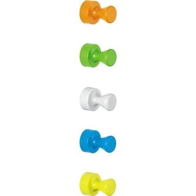 Maul - Neodym Magnet (ø x h) 12 mm x 16 mm Kegel Weiß, Gelb, Blau, Grün, Orange 10 St. 6168599