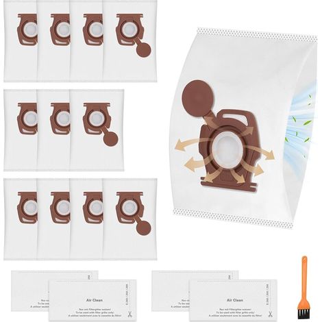 Packung Mit 12 Co2-staubsaugerbeuteln, Kompatibel Mit Miele Pure Co2