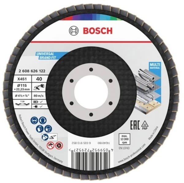 Schleifscheibe Thi X451 115 Mm Körnung 40 Verstärkt