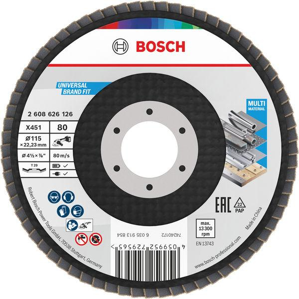 Schleifscheibe Bosch X451 Aluminium 115 Mm 13300 U/min
