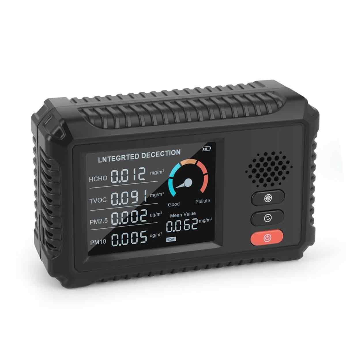 Tvoc Hcho Co2 Pm2.5 Luftqualitätsmonitor Luftqualitätsmessgerät Intelligentes Digitales Lcd-luftqualitätsmessgerät