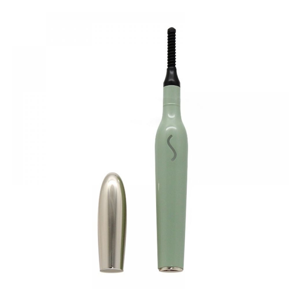 Wiederaufladbare, Beheizbare Elektrische Wimpernzange Mit Usb-typ-c-anschluss Und Tragbarer Silikonbürste Für Langanhaltend Geschwungene Wimpern.