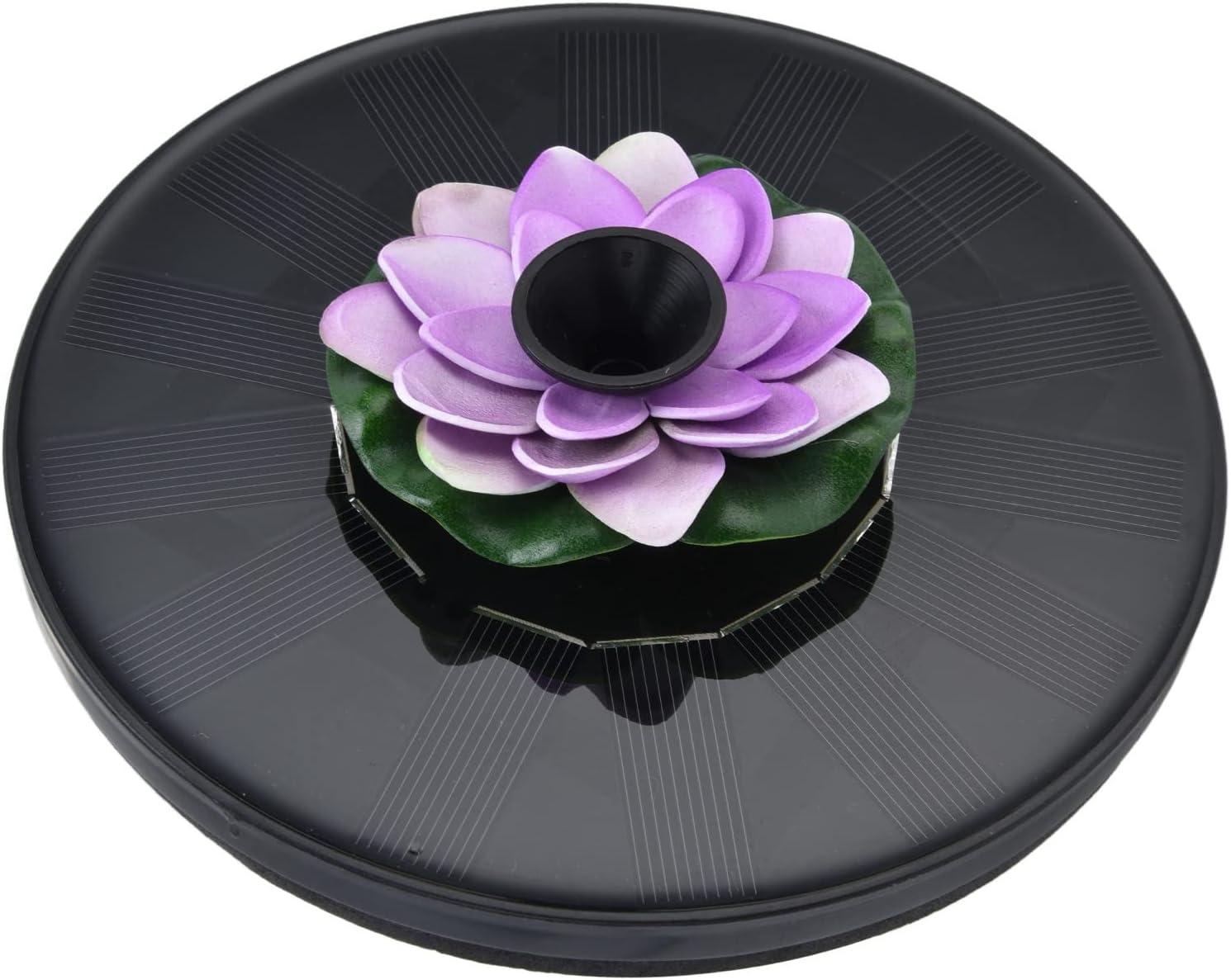 Solarbetriebener Mini-schwimmbrunnen Für Den Außenbereich Mit Seerosenmotiv, Ideal Für Vogeltränken, Gartenteiche Und Schwimmbecken.