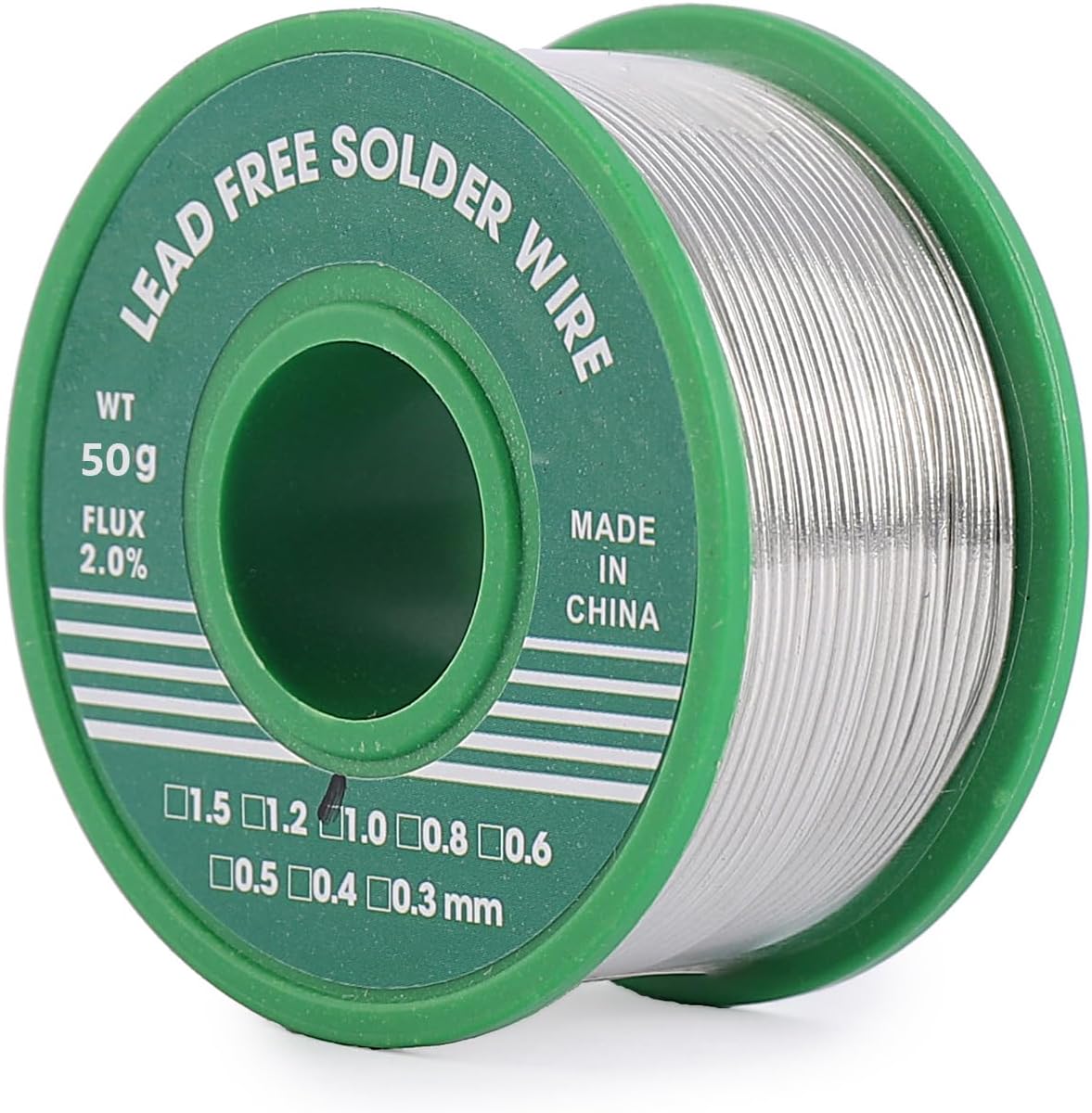 Lötzinnspule, 1 Mm Durchmesser, Kolophoniumkern, Sn99-ag0,3-cu0,7, Zum Löten In Der Elektronik