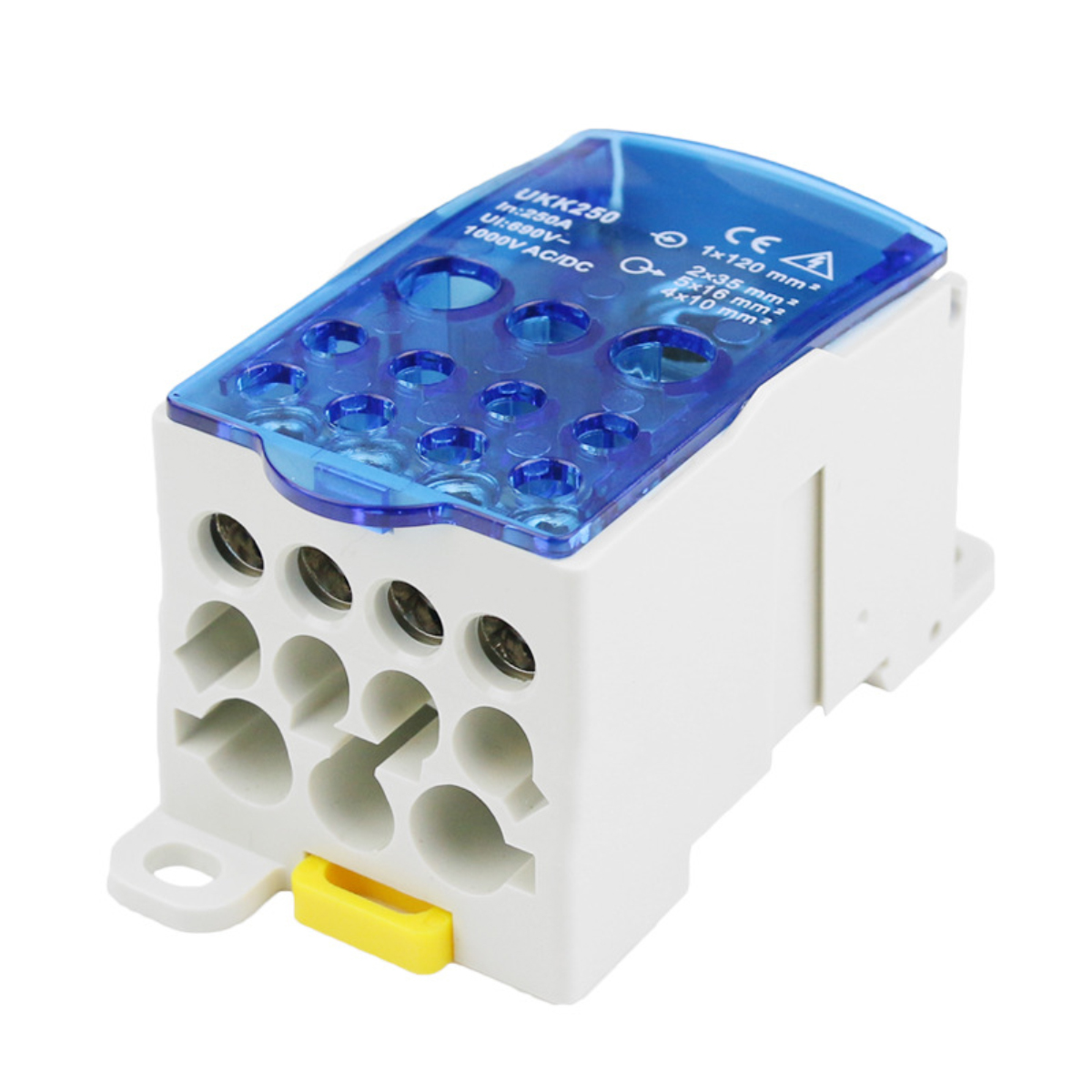 500-a-klemmenverteilerkasten, 35-mm-din-schienenklemmenblock, 690-v-wechselstrom-anschlussdose