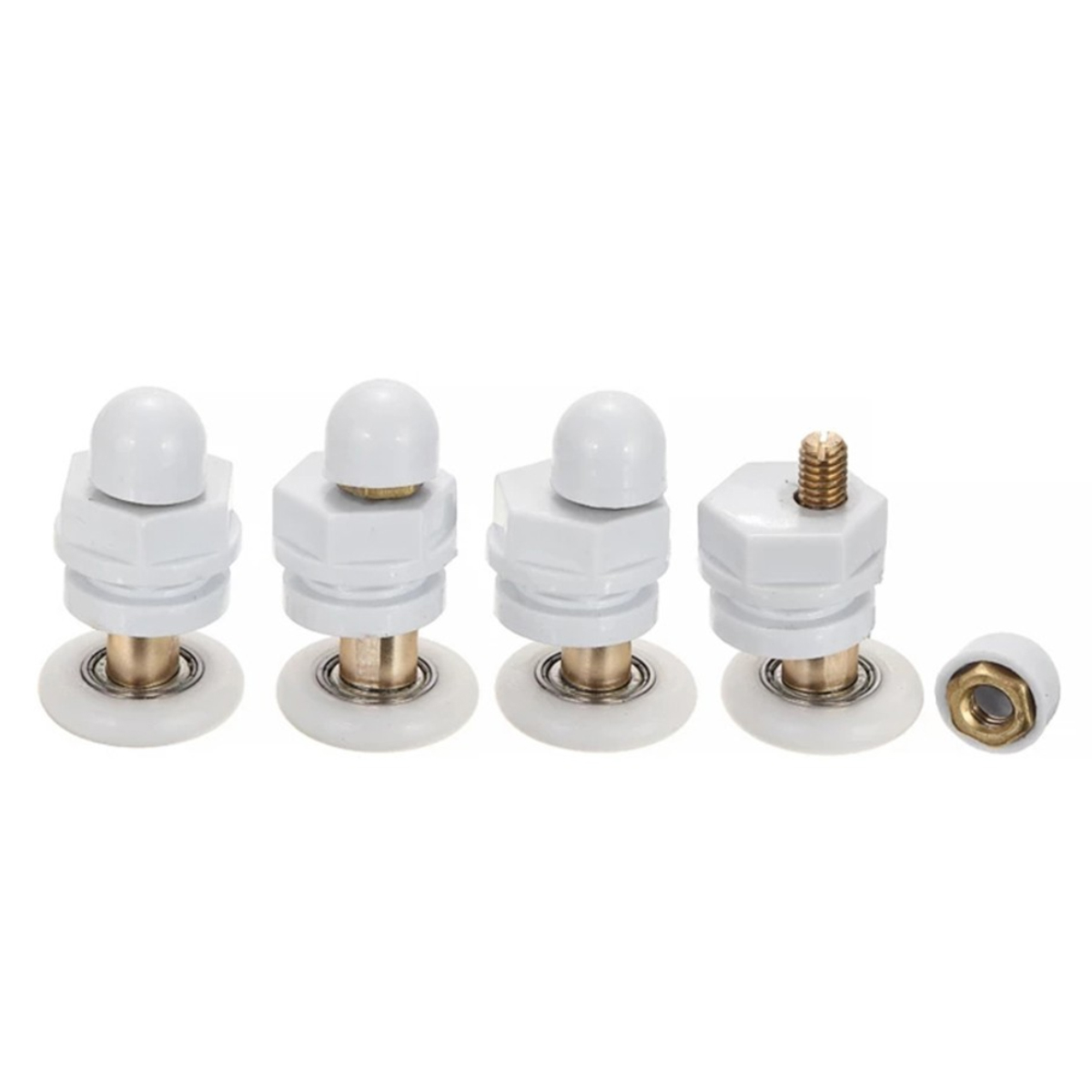 4 Duschkabinenrollen/gleiter/räder, 23 Mm Durchmesser - 4 Duschkabinenrollen/gleiter/räder, 23 Mm Durchmesser