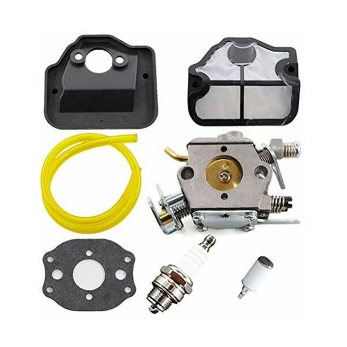 Ersatzvergaser Für Husqvarna Kettensägen 36, 41, 136, 137, 141, 142, Inklusive Zündkerzen- Und Luftfiltersatz