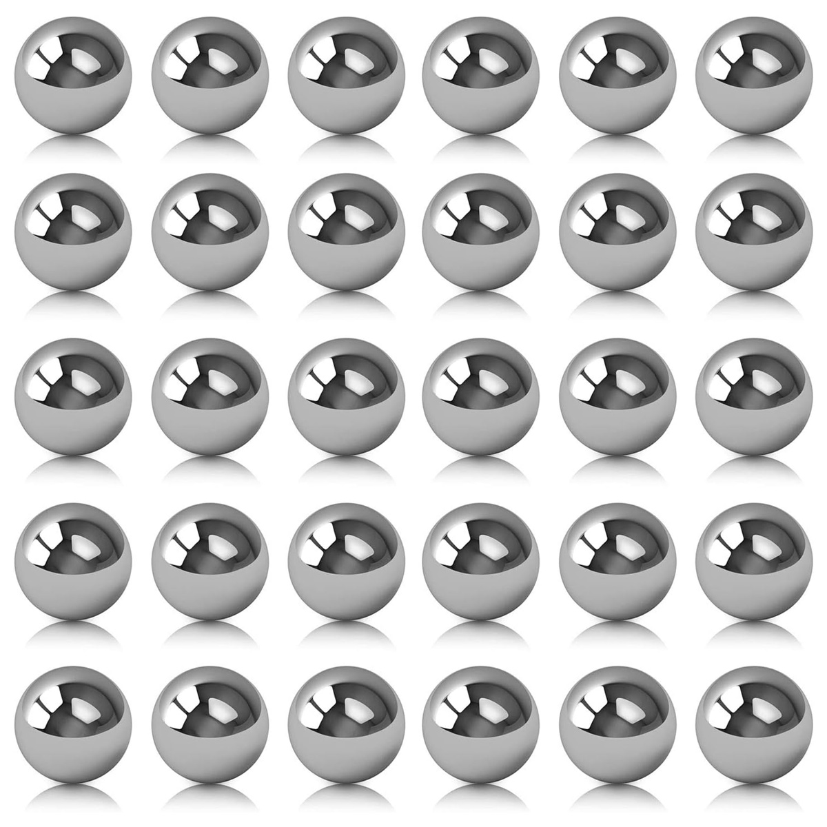 Edelstahlkugeln, Polierte Vollkugeln, 10 Mm Durchmesser, 30 Stück - Edelstahlkugeln, Polierte Vollkugeln, 10 Mm Durchmesser, 30 Stück