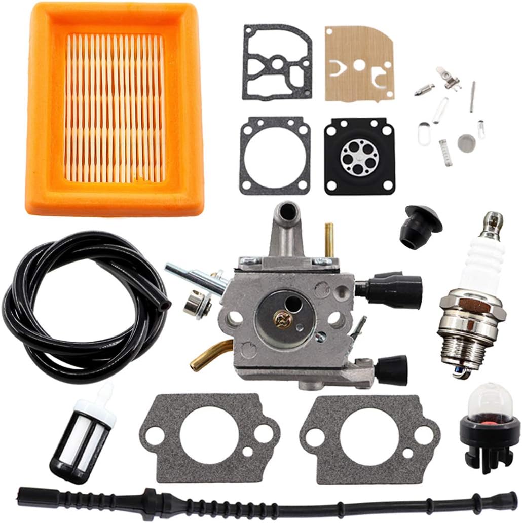 Vergaser-reparatursatz, Luftfilter, Zündkerze Für Stihl Freischneider Fs120, Fs200, Fs250, Fs300