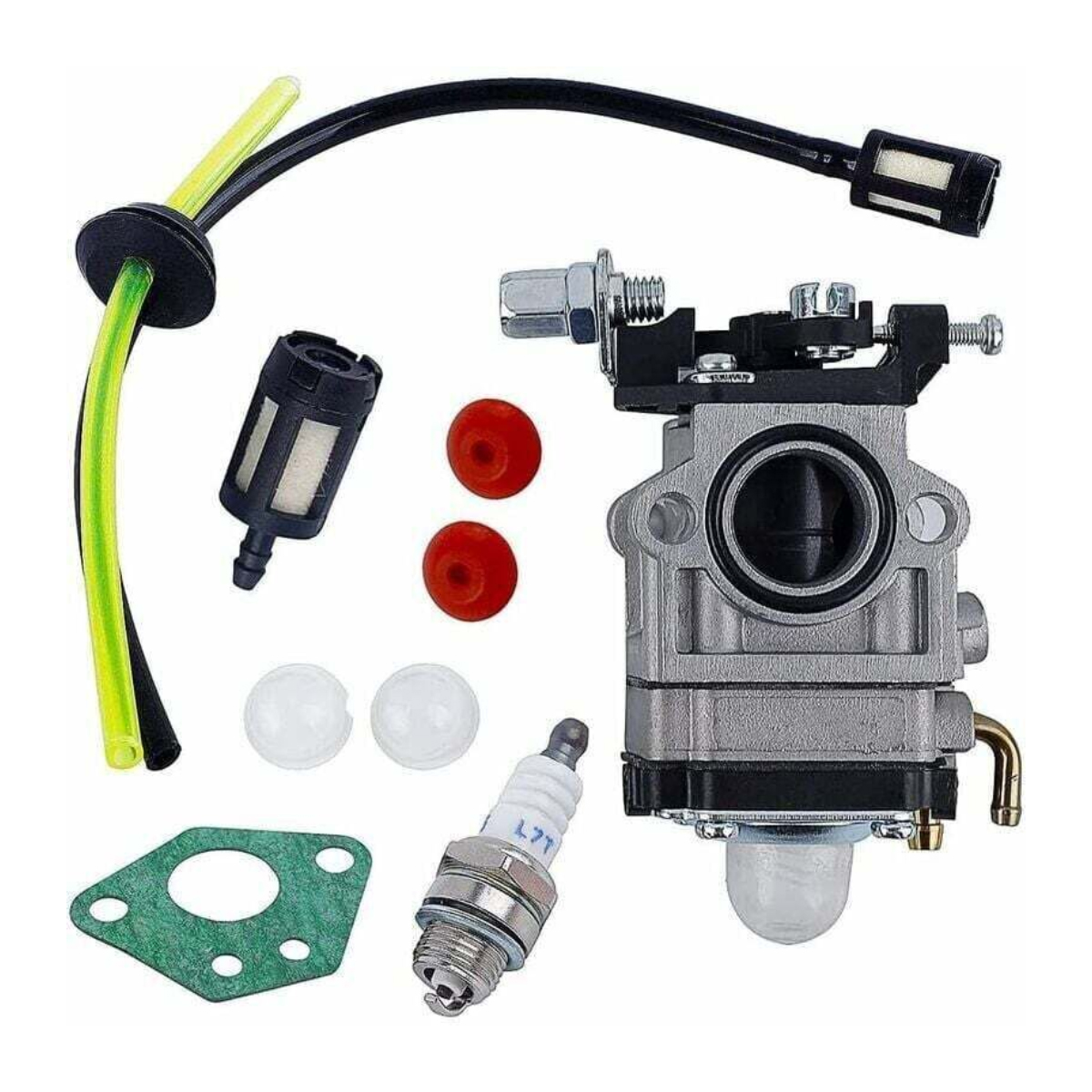 52cc 49cc 43cc Freischneider-vergaser-set Mit Dichtungsrohr, Zündkerze Und Vergaserfilter