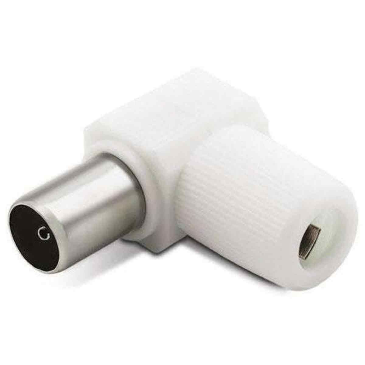 Abgewinkelter Tv-platten-antennenanschluss 9,52 Mm (weiblich) - Abgewinkelter Tv-platten-antennenanschluss 9,52 Mm (weiblich)