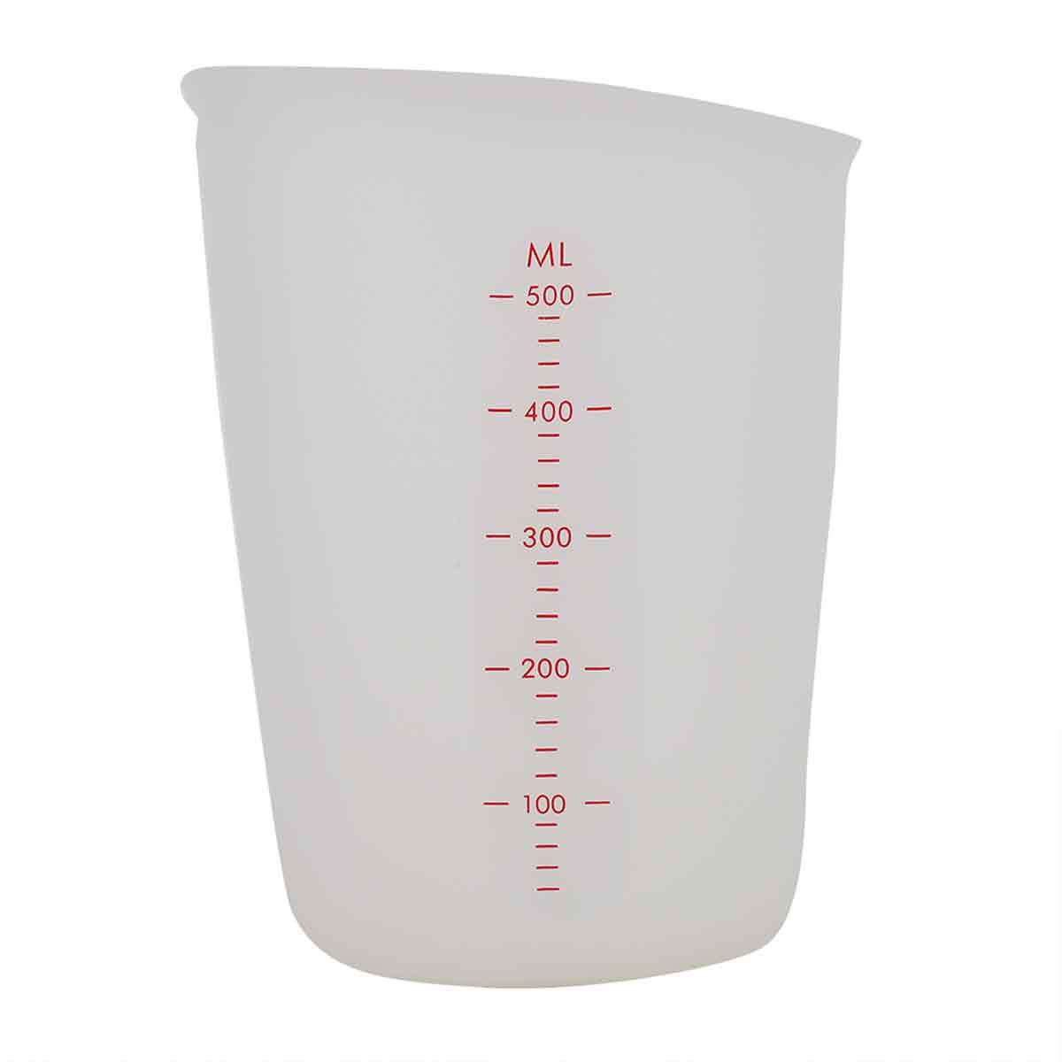 Transparenter, Halbdurchlässiger Messbecher Aus Weichem Silikon Für Milch (250 Ml)