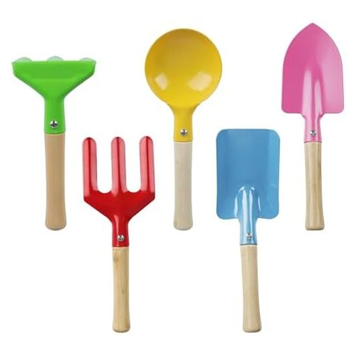 Handschaufelset Für Kinder Ab 3 Jahren – Enthält Schaufel, Rechen, Spaten, Löffel, Gabel Und Werkzeug