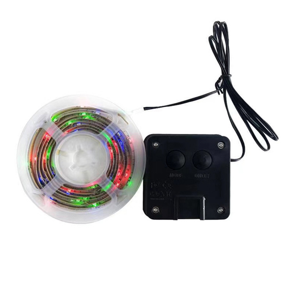 Solarbetriebene Led-basketballkorbbeleuchtung, Wasserdichte 7-farbige Led-ringleuchte Für Outdoor-training Und Spiele