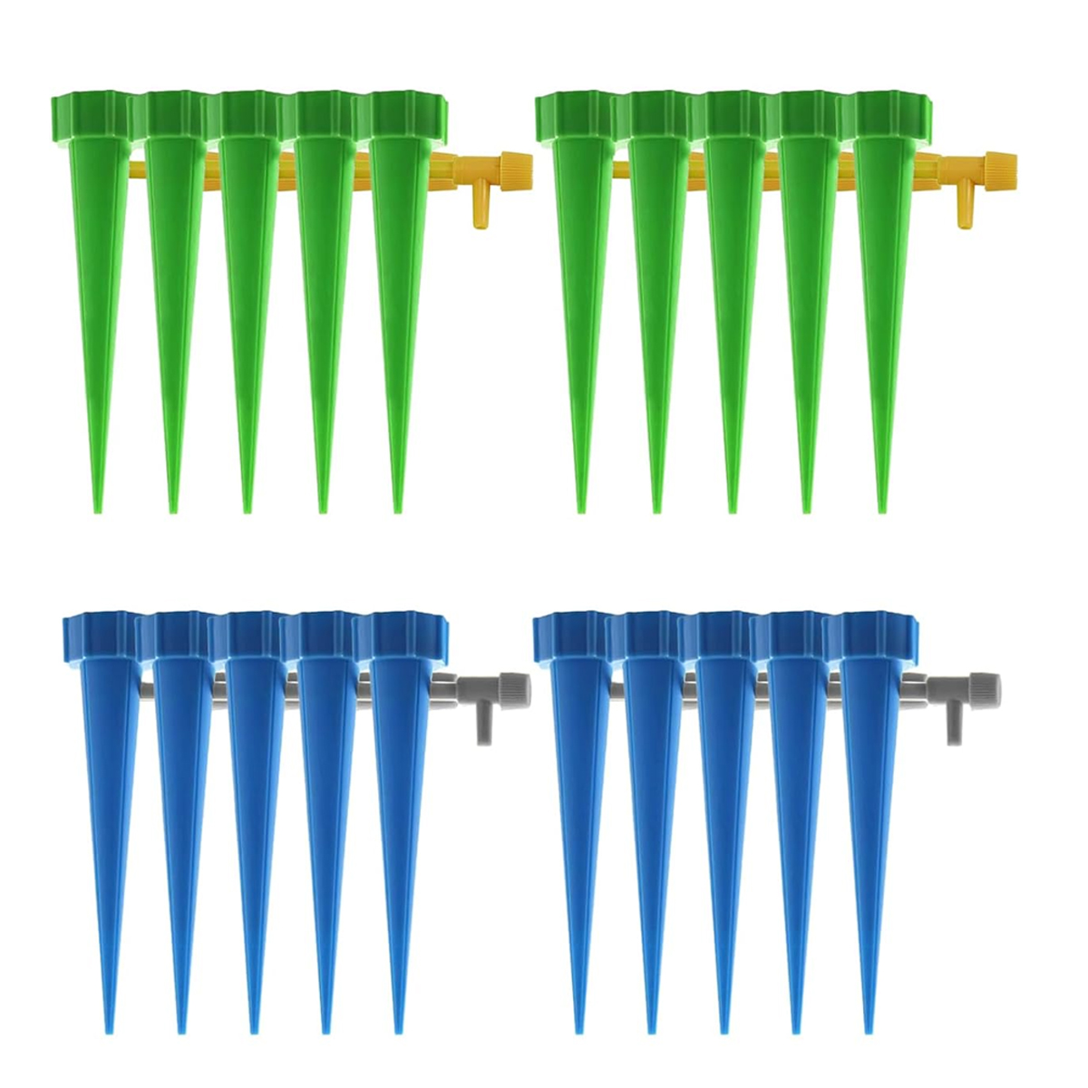 Bewässerungssystem, Selbstbewässerndes Tropfbewässerungssystem Aus Kunststoff, 30-teilig, Für Pflanzen Und Blumen, Drinnen Und Draußen – Typ 20-teilig Blau