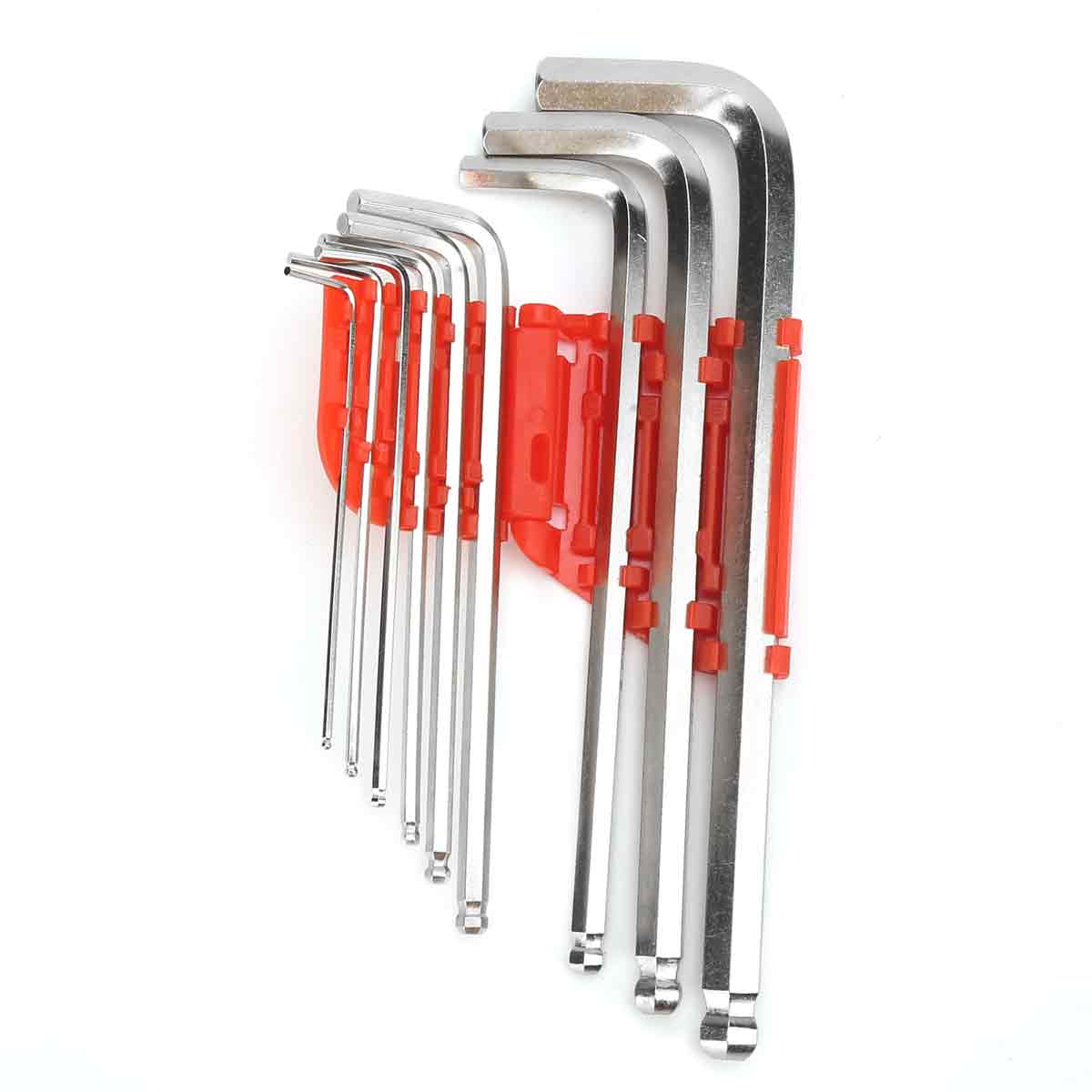 Set Mit 9 Innensechskantschlüsseln, Kombinationsschlüssel, Schraubendreher Aus Chrom-vanadium-stahl, Reparaturwerkzeug, 1 Koffer